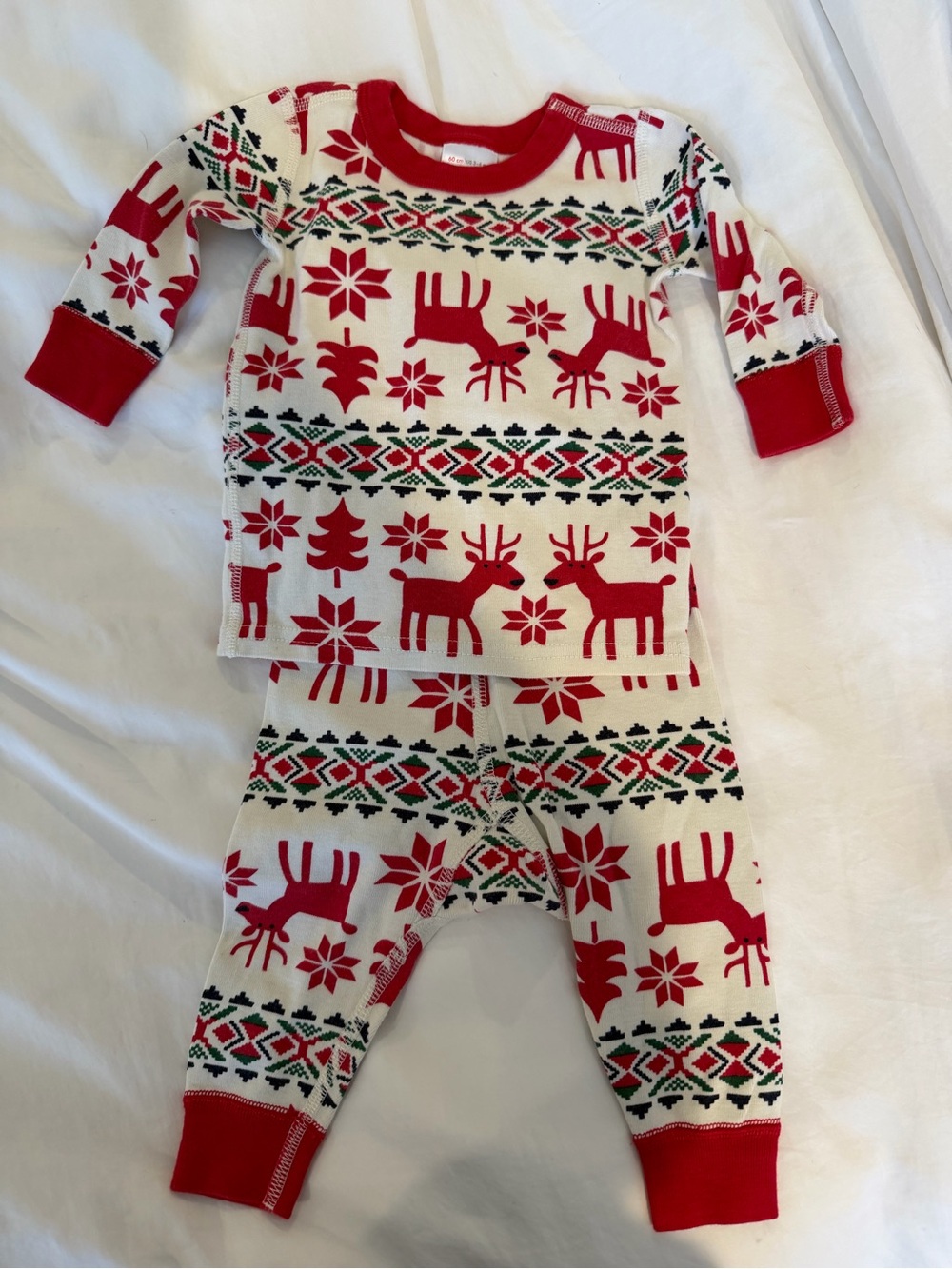 Like New Hanna Andersson Dear Deer pajama - 60/3-6 mo